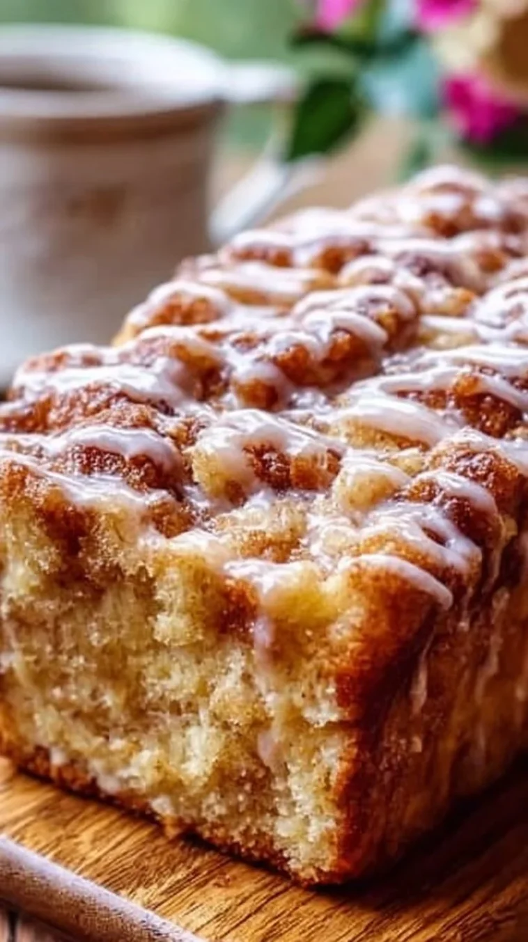 Delicious Amish Apple Fritter Bread, a sweet and spiced baked treat.