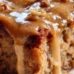 Delicious slice of Apple Dapple Cake with apples and walnuts.