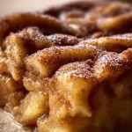 Delicious Apple Snickerdoodle Dump Cake with cinnamon and apple slices