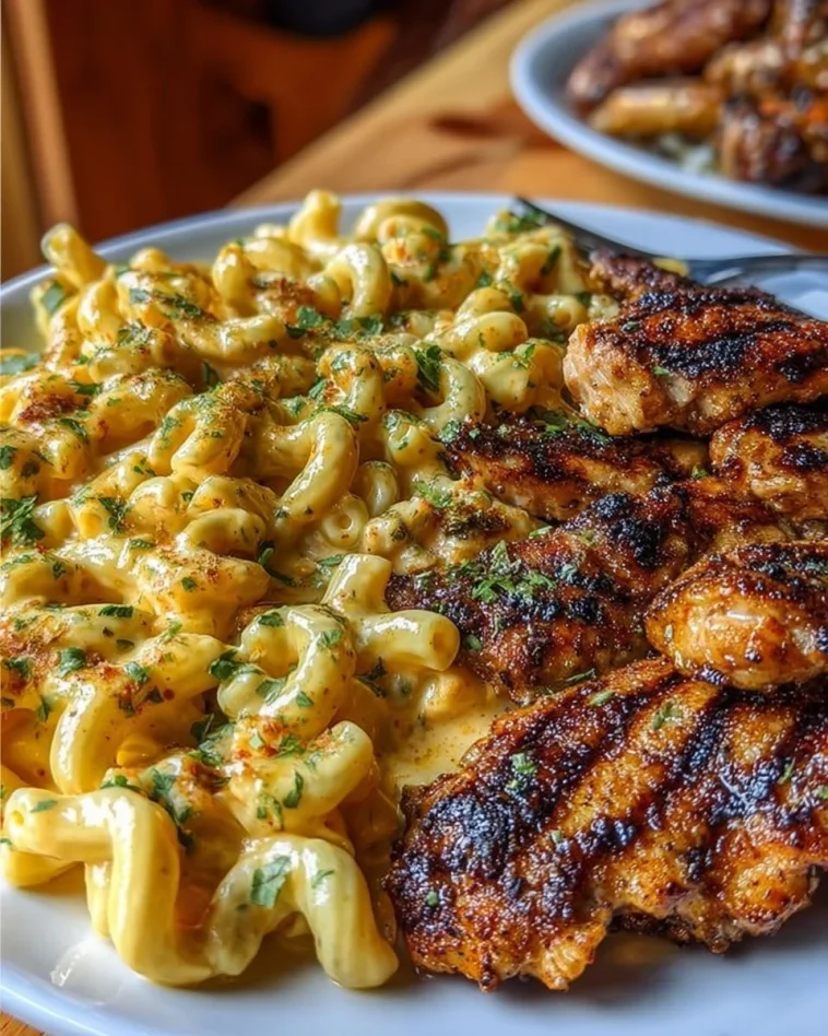 Garlic Butter Chicken Twisted Pasta in Cajun Parmesan cheese sauce