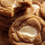 Gingerbread Cheesecake Cookies beautifully decorated for the holiday season