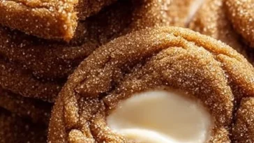 Gingerbread Cheesecake Cookies beautifully decorated for the holiday season