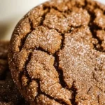Delicious homemade Gingerdoodle Cookies stacked on a plate