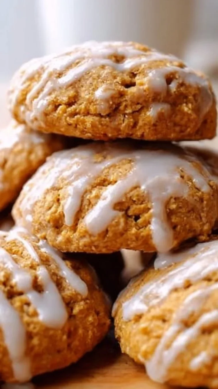 Delicious pumpkin cake mix cookies fresh out of the oven