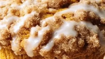 Delicious Pumpkin Cream Cheese Muffins on a plate ready to eat