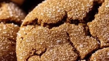 Delicious soft and chewy ginger snaps cookies on a plate