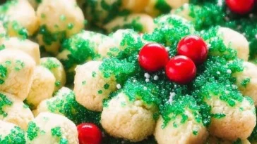 Plate of delicious Cream Cheese Spritz Cookies ready to be enjoyed