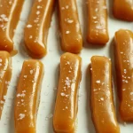 Delicious homemade salted caramels in a decorative box