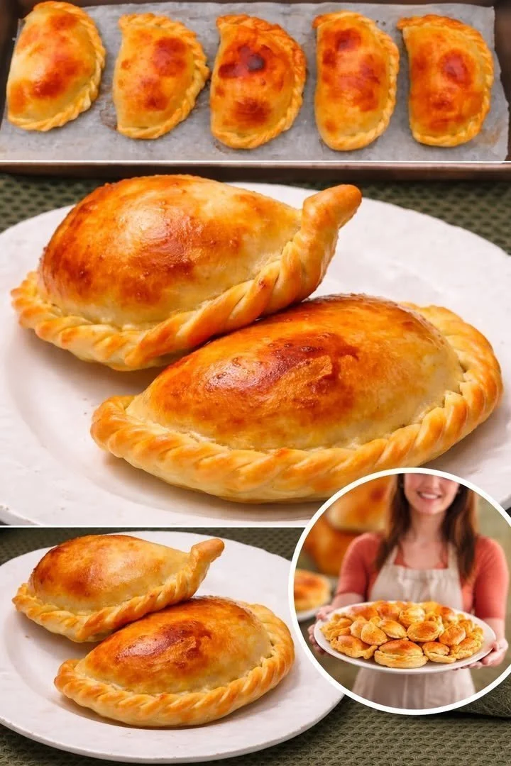 Delicious homemade empanadas served on a rustic plate