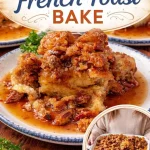 Golden-baked French Toast Bake dish with a warm, inviting finish