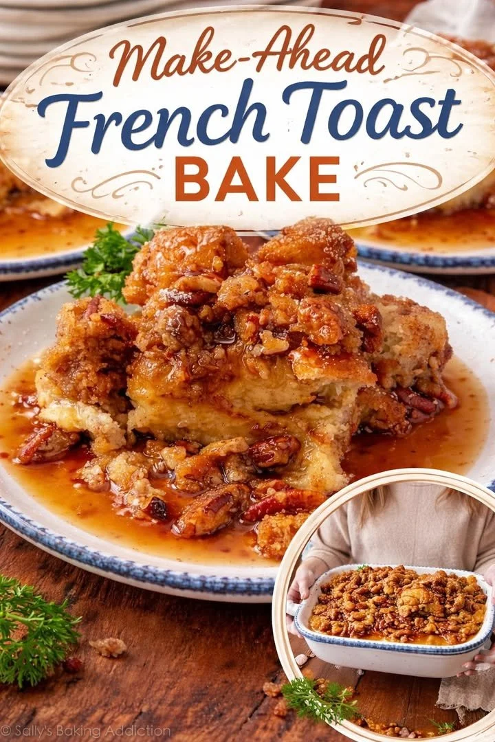 Golden-baked French Toast Bake dish with a warm, inviting finish
