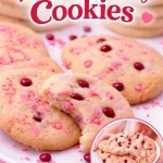 Festive Valentine's Day Cookies with heart decorations on a charming plate