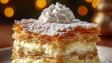 Cheesecake Crescent Roll Casserole with flaky crescent rolls and creamy cheesecake filling