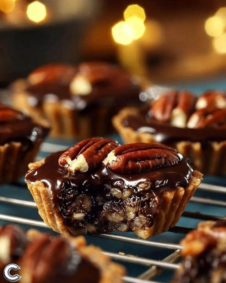 German chocolate pecan pie bites dessert treat